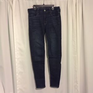 👖 AMERICAN EAGLE DARK BLUE HIGH WAISTED JEANS 👖